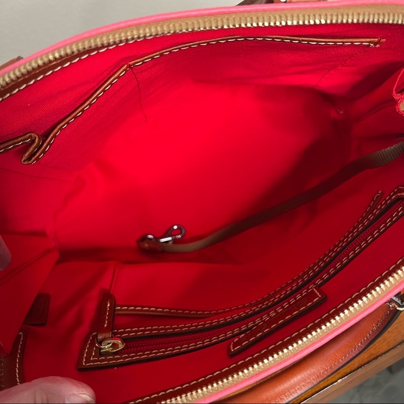 Dooney & Bourke Pink Leather Zip Zip Satchel Pebble Grain NWOT - Picture 14 of 16
